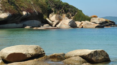 Platja Area Gorda, propera a Sanxenxo, a tocar de La Lanzada (Pontevedra). Agost 2009
