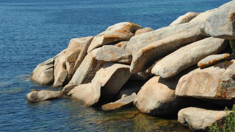 Platja Area Gorda, propera a Sanxenxo, a tocar de La Lanzada (Pontevedra). Agost 2009