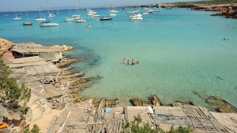 Formentera. Cala Saona. Agost de 2009