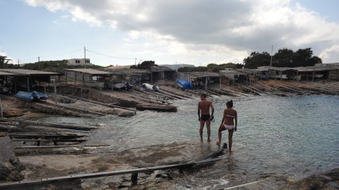 Formentera. Es Caló. Agost de 2009