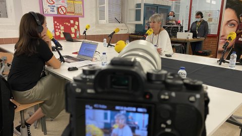 Programa especial d’El matí de Catalunya Ràdio amb Laura Rosel a la presó de dones de Wad-Ras. Barcelona. 27 d’octubre de 2021
