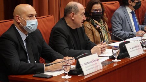 El director de Catalunya Ràdio i dels Mitjans Digitals de la CCMA, Saül Gordillo, a la comissió de control del Parlament de Catalunya de la CCMA. Barcelona. 29 d’octubre de 2021