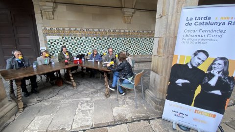 La tarda de Catalunya Ràdio al claustre de l’Institut d’Estudis Catalans (IEC). Barcelona. 4 de novembre de 2021