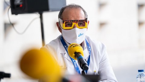 El matí de Catalunya Ràdio, Popap i La tarda de Catalunya Ràdio fan una programació especial des de l'Hospital Vall d'Hebron per donar suport al projecte ulleres de #realitatmillorada i ajudar a remodelar l'Àrea d'Oncologia Infantil. Barcelona. 12 de novembre de 2021