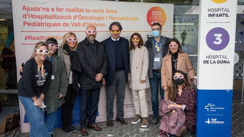El matí de Catalunya Ràdio, Popap i La tarda de Catalunya Ràdio fan una programació especial des de l'Hospital Vall d'Hebron per donar suport al projecte ulleres de #realitatmillorada i ajudar a remodelar l'Àrea d'Oncologia Infantil. Barcelona. 12 de novembre de 2021
