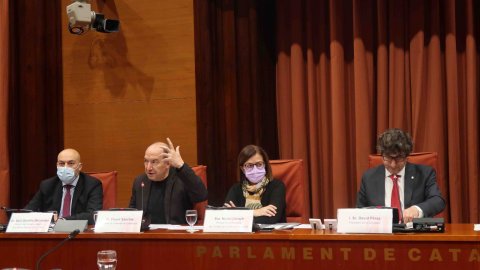 El director de Catalunya Ràdio i dels Mitjans Digitals de la CCMA, Saül Gordillo, compareix a la comissió de control de la CCMA al Parlament de Catalunya. Barcelona. 26 de novembre de 2021