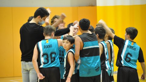 Marc Gordillo al partit de bàsquet infantil Vilassar-Llefià. Vilassar de Mar. 20 de novembre de 2021