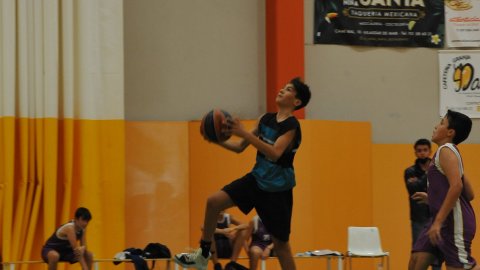 Marc Gordillo al partit de bàsquet infantil Vilassar de Mar-ASME. Vilassar de Mar. 31 d'octubre de 2021
