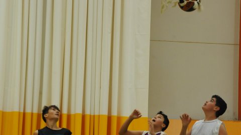 Marc Gordillo al partit de bàsquet infantil Vilassar de Mar-ASME. Vilassar de Mar. 31 d'octubre de 2021