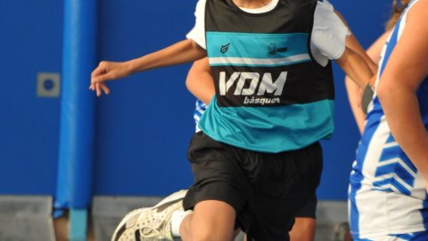 Marc Gordillo al partit de bàsquet infantil Ateneu Montserrat-Vilassar de Mar. Barcelona. 6 de novembre de 2021