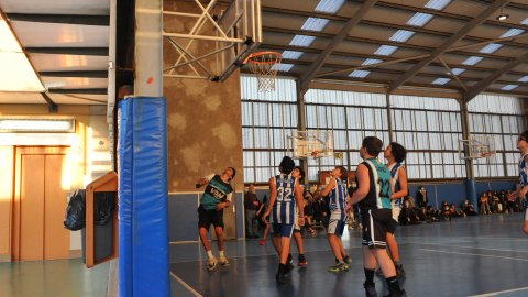 Marc Gordillo al partit de bàsquet infantil Ateneu Montserrat-Vilassar de Mar. Barcelona. 6 de novembre de 2021