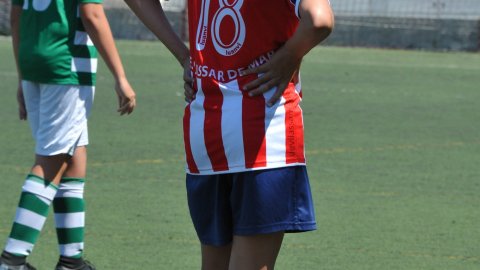 Marc Gordillo al partit de futbol infantil Vilassar de Mar-Teià. Vilassar de Mar. Abril de 2021