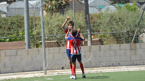 Marc Gordillo al partit de futbol infantil Vilassar de Mar-Teià. Vilassar de Mar. Abril de 2021