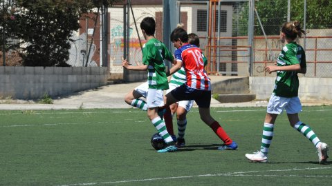 Marc Gordillo al partit de futbol infantil Vilassar de Mar-Teià. Vilassar de Mar. Abril de 2021
