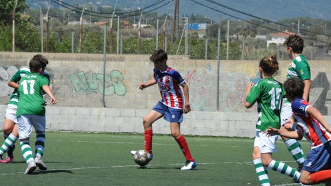 Marc Gordillo al partit de futbol infantil Vilassar de Mar-Teià. Vilassar de Mar. Abril de 2021