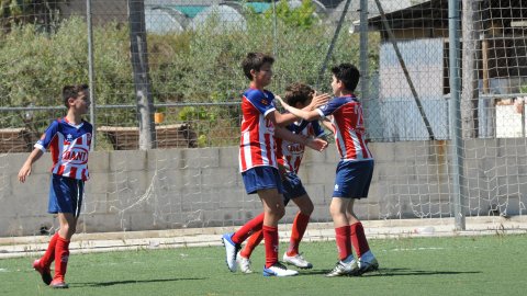 Marc Gordillo al partit de futbol infantil Vilassar de Mar-Teià. Vilassar de Mar. Abril de 2021