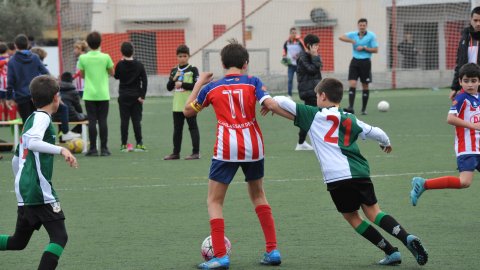Marc Gordillo al partit de futbol aleví Vilassar de Mar-Vilassar de Dalt. Vilassar de Mar. Febrer de 2020