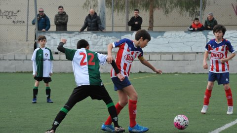 Marc Gordillo al partit de futbol aleví Vilassar de Mar-Vilassar de Dalt. Vilassar de Mar. Febrer de 2020