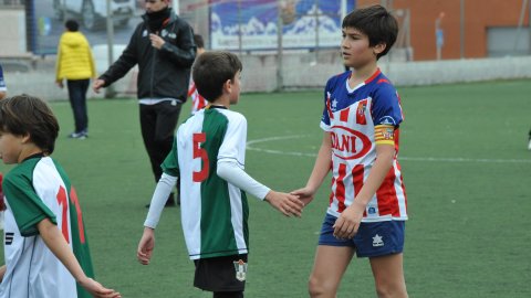 Marc Gordillo al partit de futbol aleví Vilassar de Mar-Vilassar de Dalt. Vilassar de Mar. Febrer de 2020