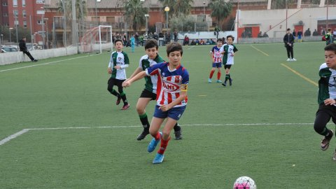 Marc Gordillo al partit de futbol aleví Vilassar de Mar-Vilassar de Dalt. Vilassar de Mar. Febrer de 2020