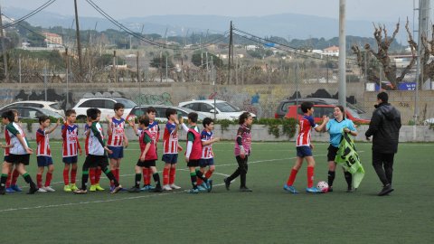 Marc Gordillo al partit de futbol aleví Vilassar de Mar-Vilassar de Dalt. Vilassar de Mar. Febrer de 2020