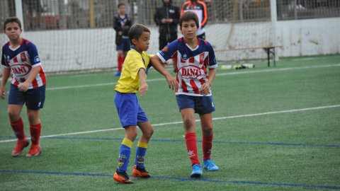 Marc Gordillo al partit de futbol aleví Pla d'en Boet-Vilassar de Mar. Mataró. 21 de setembre de 2019