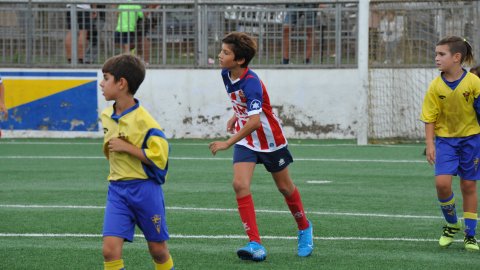Marc Gordillo al partit de futbol aleví Pla d'en Boet-Vilassar de Mar. Mataró. 21 de setembre de 2019