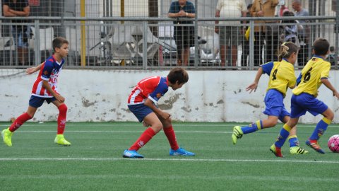 Marc Gordillo al partit de futbol aleví Pla d'en Boet-Vilassar de Mar. Mataró. 21 de setembre de 2019