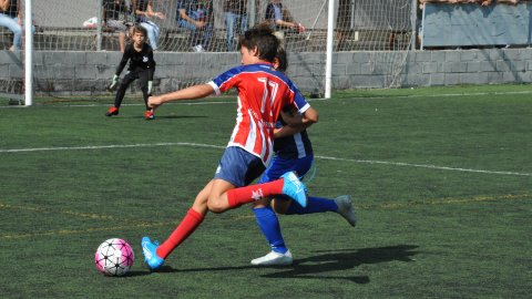 Marc Gordillo al partit de futbol aleví Vilassar de Mar-Europa. Vilassar de Mar. 22 de setembre de 2019