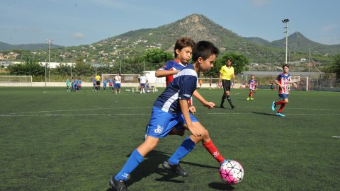 Marc Gordillo al partit de futbol aleví Vilassar de Mar-Europa. Vilassar de Mar. 22 de setembre de 2019
