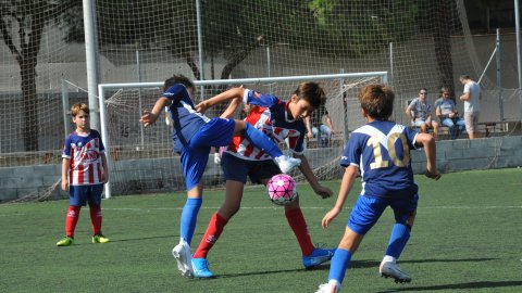 Marc Gordillo al partit de futbol aleví Vilassar de Mar-Europa. Vilassar de Mar. 22 de setembre de 2019