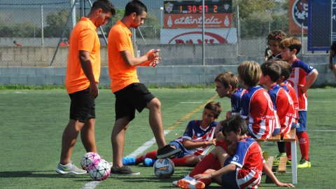 Marc Gordillo al partit de futbol aleví Vilassar de Mar-Europa. Vilassar de Mar. 22 de setembre de 2019
