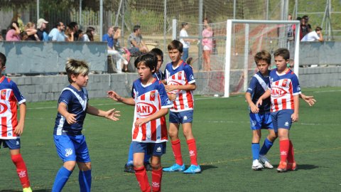 Marc Gordillo al partit de futbol aleví Vilassar de Mar-Europa. Vilassar de Mar. 22 de setembre de 2019