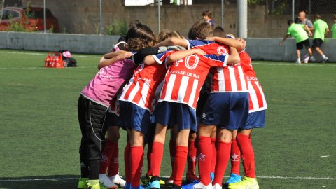 Marc Gordillo al partit de futbol aleví Vilassar de Mar-Europa. Vilassar de Mar. 22 de setembre de 2019