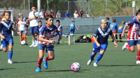 Marc Gordillo al partit de futbol aleví Vilassar de Mar-Europa. Vilassar de Mar. 22 de setembre de 2019
