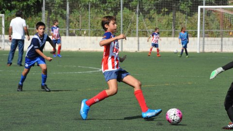 Marc Gordillo al partit de futbol aleví Vilassar de Mar-Europa. Vilassar de Mar. 22 de setembre de 2019