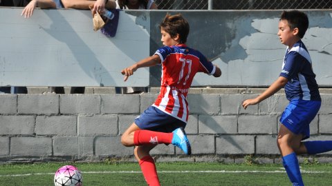 Marc Gordillo al partit de futbol aleví Vilassar de Mar-Europa. Vilassar de Mar. 22 de setembre de 2019