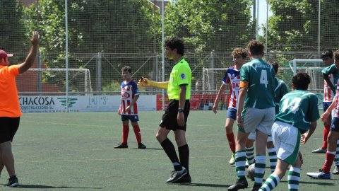 Marc Gordillo al partit de futbol infantil Juventus-Vilassar de Mar. Mataró. 8 de juny de 2021