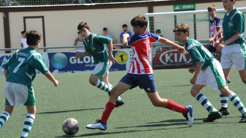 Marc Gordillo al partit de futbol infantil Juventus-Vilassar de Mar. Mataró. 8 de juny de 2021
