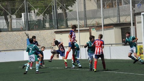 Marc Gordillo al partit de futbol infantil Juventus-Vilassar de Mar. Mataró. 8 de juny de 2021