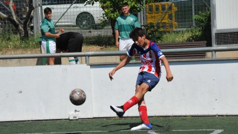 Marc Gordillo al partit de futbol infantil Juventus-Vilassar de Mar. Mataró. 8 de juny de 2021