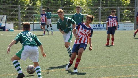 Marc Gordillo al partit de futbol infantil Juventus-Vilassar de Mar. Mataró. 8 de juny de 2021