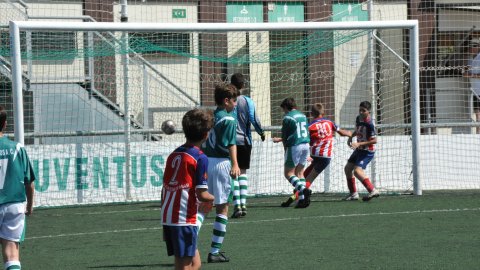 Marc Gordillo al partit de futbol infantil Juventus-Vilassar de Mar. Mataró. 8 de juny de 2021