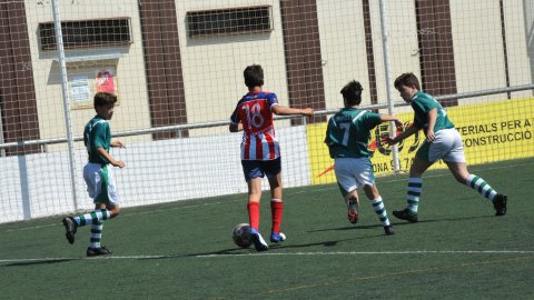 Marc Gordillo al partit de futbol infantil Juventus-Vilassar de Mar. Mataró. 8 de juny de 2021