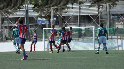 Marc Gordillo al partit de futbol infantil Juventus-Vilassar de Mar. Mataró. 8 de juny de 2021