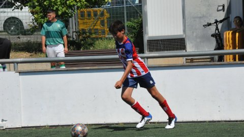 Marc Gordillo al partit de futbol infantil Juventus-Vilassar de Mar. Mataró. 8 de juny de 2021