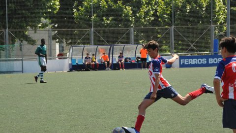 Marc Gordillo al partit de futbol infantil Juventus-Vilassar de Mar. Mataró. 8 de juny de 2021