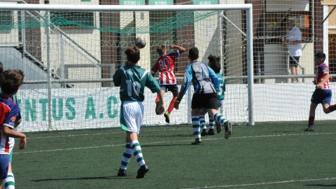 Marc Gordillo al partit de futbol infantil Juventus-Vilassar de Mar. Mataró. 8 de juny de 2021