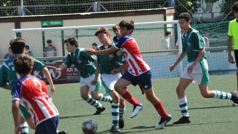 Marc Gordillo al partit de futbol infantil Juventus-Vilassar de Mar. Mataró. 8 de juny de 2021