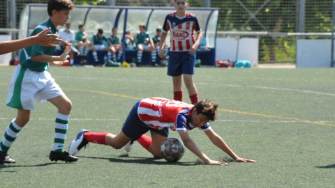 Marc Gordillo al partit de futbol infantil Juventus-Vilassar de Mar. Mataró. 8 de juny de 2021
